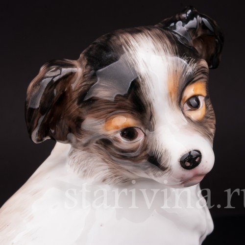 Фигурка собаки из фарфора Щенок, Karl Ens, Германия, 1900 гг.