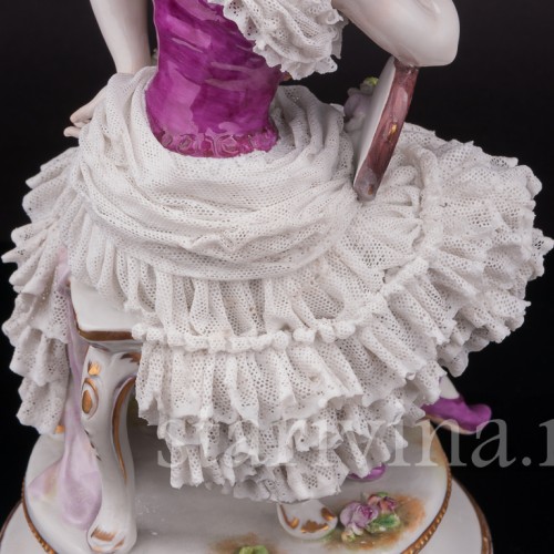 Фарфоровая статуэтка балерины Анна Павлова в роли Китри, Volkstedt, Германия, до 1935 г.