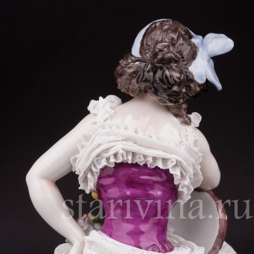 Фарфоровая статуэтка балерины Анна Павлова в роли Китри, Volkstedt, Германия, до 1935 г.