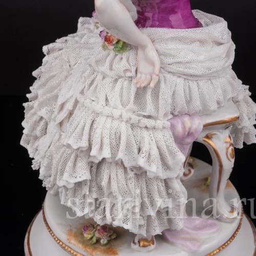 Фарфоровая статуэтка балерины Анна Павлова в роли Китри, Volkstedt, Германия, до 1935 г.