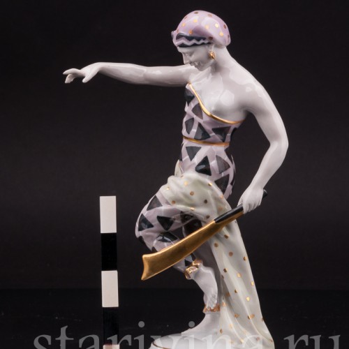 Фарфоровая статуэтка Танцовщица с мечом, Von Schierholz, Германия, 1930 гг.
