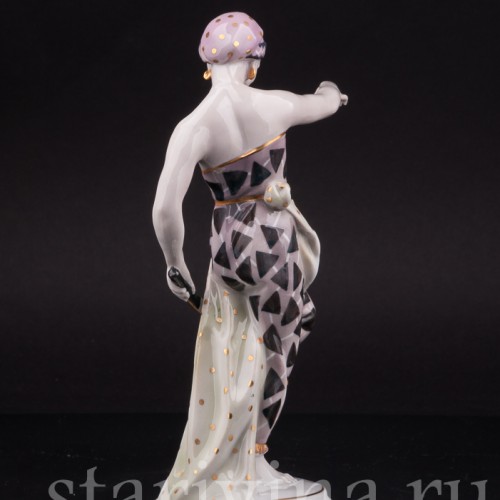 Фарфоровая статуэтка Танцовщица с мечом, Von Schierholz, Германия, 1930 гг.