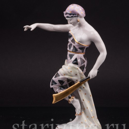 Фарфоровая статуэтка Танцовщица с мечом, Von Schierholz, Германия, 1930 гг.