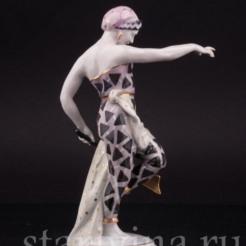Фарфоровая статуэтка Танцовщица с мечом, Von Schierholz, Германия, 1930 гг.