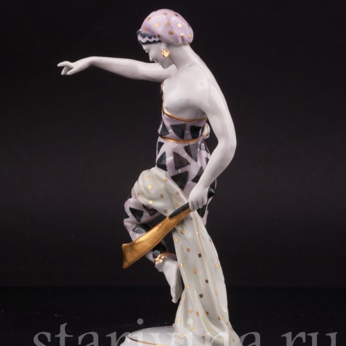 Фарфоровая статуэтка Танцовщица с мечом, Von Schierholz, Германия, 1930 гг.