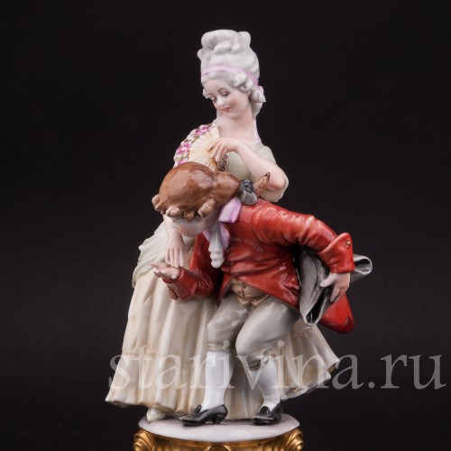 Фарфоровая статуэтка Юный поклонник, Capodimonte, Италия, вт пол. 20 века.