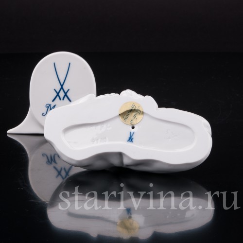 Фигурка из фарфора Спящие котята, миниатюра, Meissen, Германия, вт. пол. 20 в.