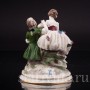 Фигурка из фарфора Влюбленная пара, миниатюра, кружевная, Германия, пер. пол. 20 в.