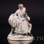 Фигурка из фарфора Влюбленная пара, миниатюра, кружевная, Германия, пер. пол. 20 в.