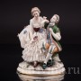 Фигурка из фарфора Влюбленная пара, миниатюра, кружевная, Германия, пер. пол. 20 в.