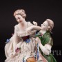 Фигурка из фарфора Влюбленная пара, миниатюра, кружевная, Германия, пер. пол. 20 в.