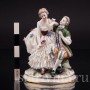 Фигурка из фарфора Влюбленная пара, миниатюра, кружевная, Германия, пер. пол. 20 в.