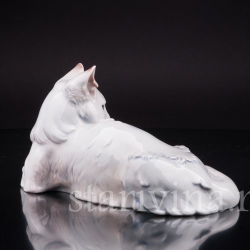 Фигурка из фарфора Ангорская кошка, Rosenthal, Германия, 1926 год.