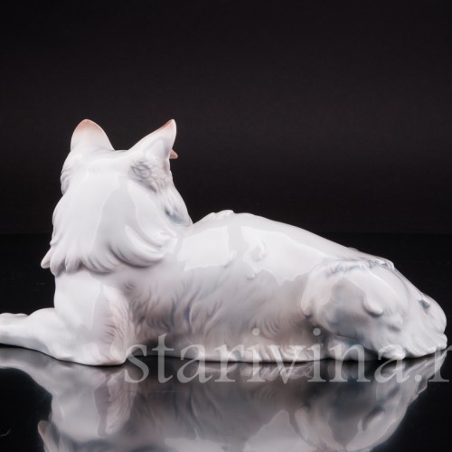 Фигурка из фарфора Ангорская кошка, Rosenthal, Германия, 1926 год.