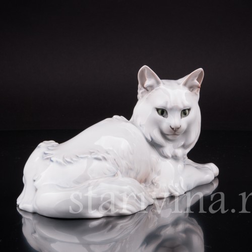 Фигурка из фарфора Ангорская кошка, Rosenthal, Германия, 1926 год.