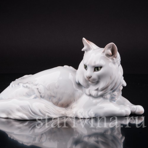 Фигурка из фарфора Ангорская кошка, Rosenthal, Германия, 1926 год.
