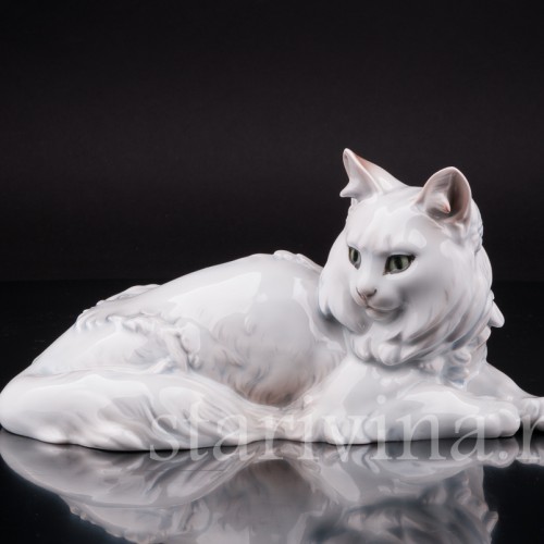 Фигурка из фарфора Ангорская кошка, Rosenthal, Германия, 1926 год.