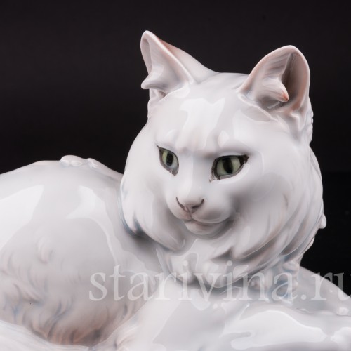 Фигурка из фарфора Ангорская кошка, Rosenthal, Германия, 1926 год.