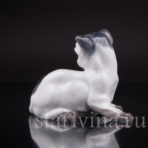 Фигурка из фарфора Котенок Lyngby, Дания, сер. 20 в.