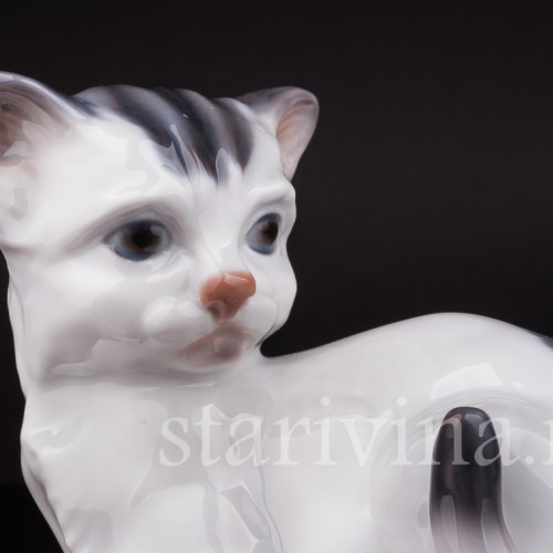 Фигурка из фарфора Котенок Lyngby, Дания, сер. 20 в.