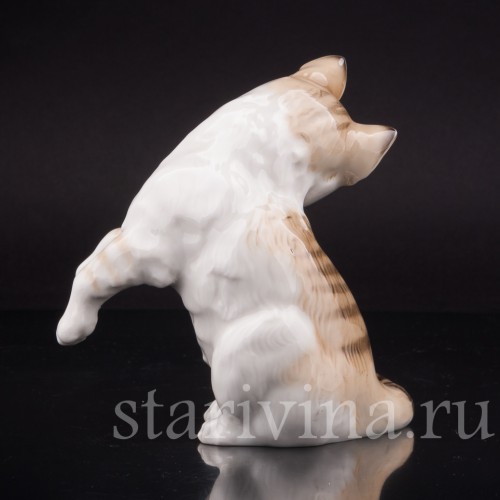 Фигурка из фарфора Рыжий кот, Hutschenreuther, Германия, 1945-49 гг.