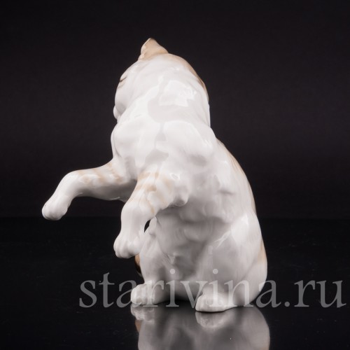 Фигурка из фарфора Рыжий кот, Hutschenreuther, Германия, 1945-49 гг.