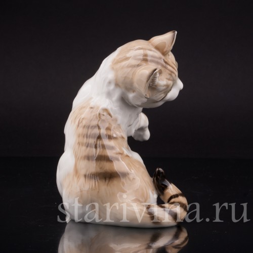 Фигурка из фарфора Рыжий кот, Hutschenreuther, Германия, 1945-49 гг.