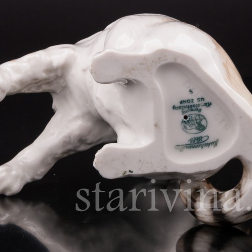 Фигурка из фарфора Рыжий кот, Hutschenreuther, Германия, 1945-49 гг.