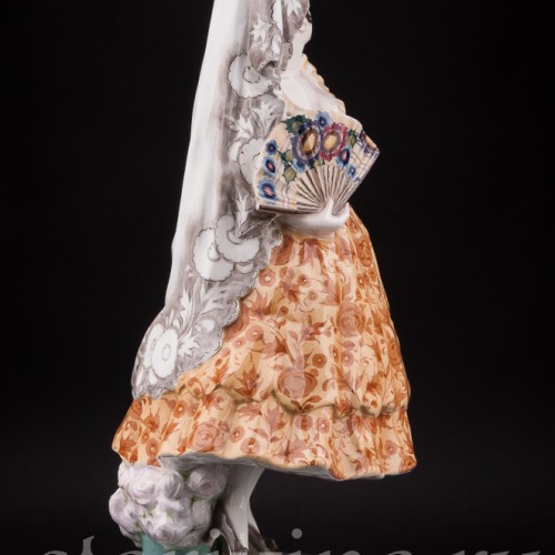 Фаянсовая статуэтка Испанская танцовщица, Goldscheider, Австрия, 1900 гг.