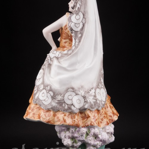 Фаянсовая статуэтка Испанская танцовщица, Goldscheider, Австрия, 1900 гг.