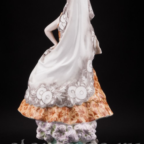 Фаянсовая статуэтка Испанская танцовщица, Goldscheider, Австрия, 1900 гг.