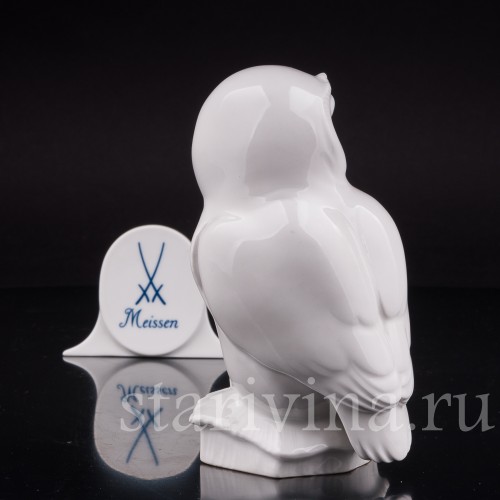 Фигурка птицы из фарфора Сова, Meissen, Германия, 1952 г.