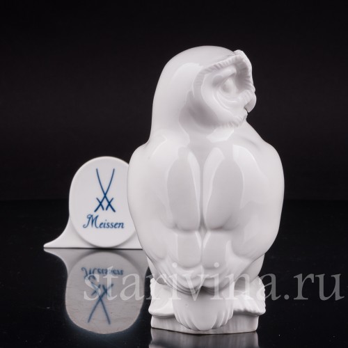 Фигурка птицы из фарфора Сова, Meissen, Германия, 1952 г.
