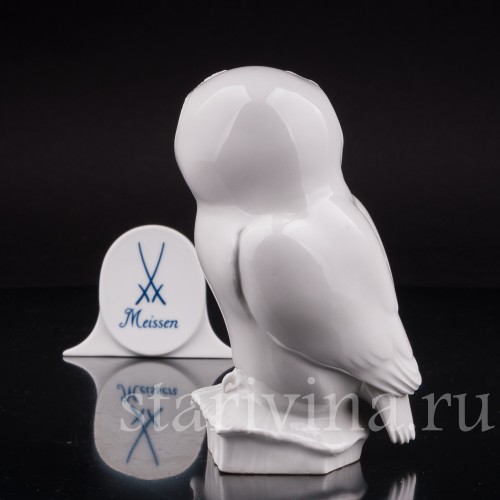 Фигурка птицы из фарфора Сова, Meissen, Германия, 1952 г.