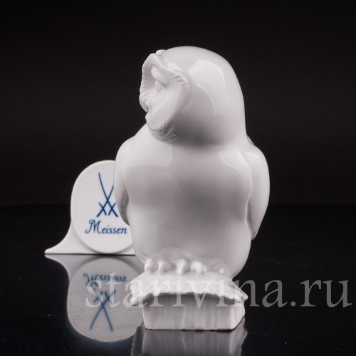 Фигурка птицы из фарфора Сова, Meissen, Германия, 1952 г.