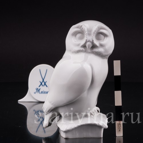 Фигурка птицы из фарфора Сова, Meissen, Германия, 1952 г.