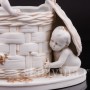 Фарфоровая статуэтка Корзинка с малышами, Hertwig & Co, Германия, нач. 20 в.