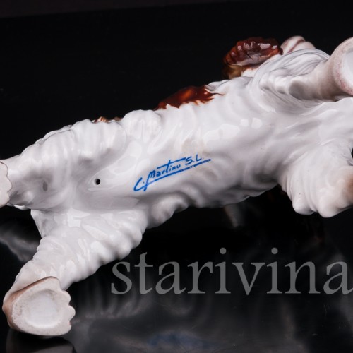 Фарфоровая статуэтка собаки Спаниель, Италия, вт пол. 20 века.