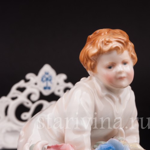 Малыш с цветами, Karl Ens, Германия, 1920-30 гг