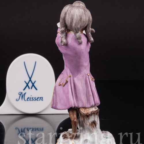 Фарфоровая статуэтка Обезьяна с флейтой, Meissen, Германия, сер. 19 - нач. 20 вв.