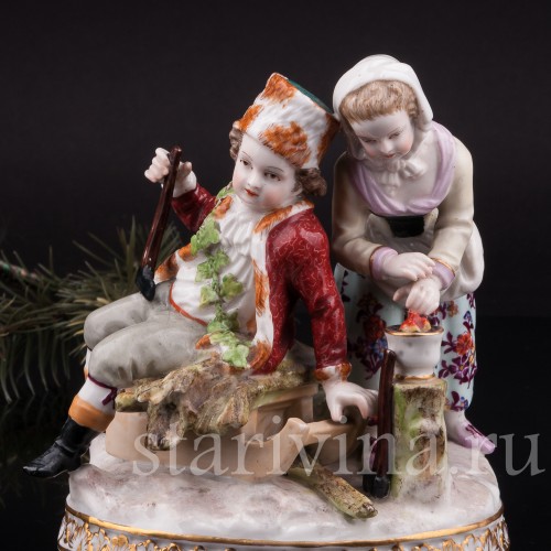 Статуэтка из фарфора Аллегория зимы, Helena Wolfsohn, Германия, 1875-1886 гг.