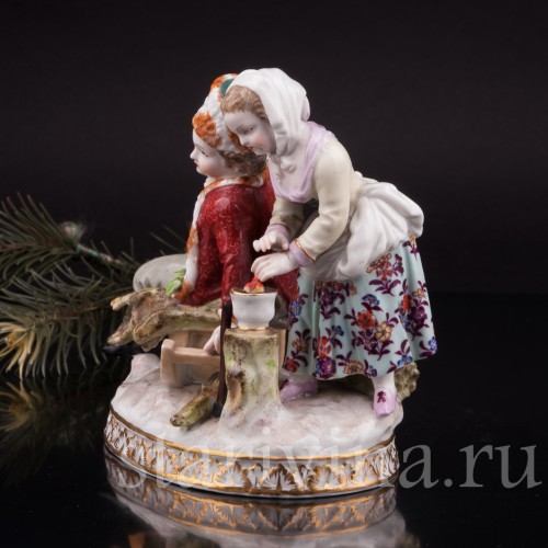 Статуэтка из фарфора Аллегория зимы, Helena Wolfsohn, Германия, 1875-1886 гг.