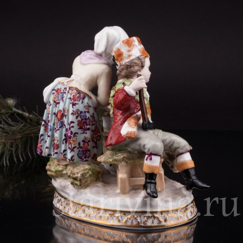 Статуэтка из фарфора Аллегория зимы, Helena Wolfsohn, Германия, 1875-1886 гг.