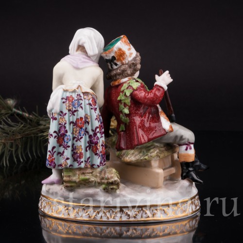 Статуэтка из фарфора Аллегория зимы, Helena Wolfsohn, Германия, 1875-1886 гг.