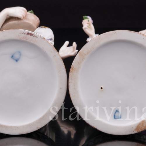 Фарфоровые статуэтки Пара Volkstedt, Германия, кон. 19 - нач. 20 вв.