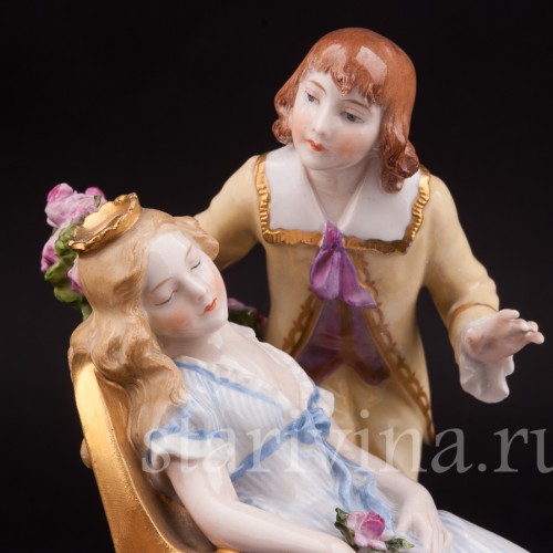 Статуэтка из фарфора Спящая красавица, Австрия, нач. 20 в.