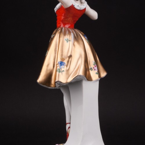 Фарфоровая статуэтка Танцующая девушка, Ernst Bohne Sohne, Германия, нач. 20 в.