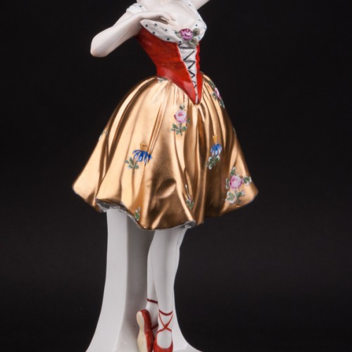 Фарфоровая статуэтка Танцующая девушка, Ernst Bohne Sohne, Германия, нач. 20 в.