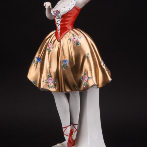 Фарфоровая статуэтка Танцующая девушка, Ernst Bohne Sohne, Германия, нач. 20 в.