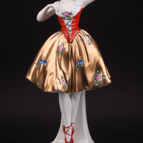 Фарфоровая статуэтка Танцующая девушка, Ernst Bohne Sohne, Германия, нач. 20 в.